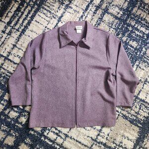 Vintage 90's Women's Bonworth Zip-up Longsleeves Purple